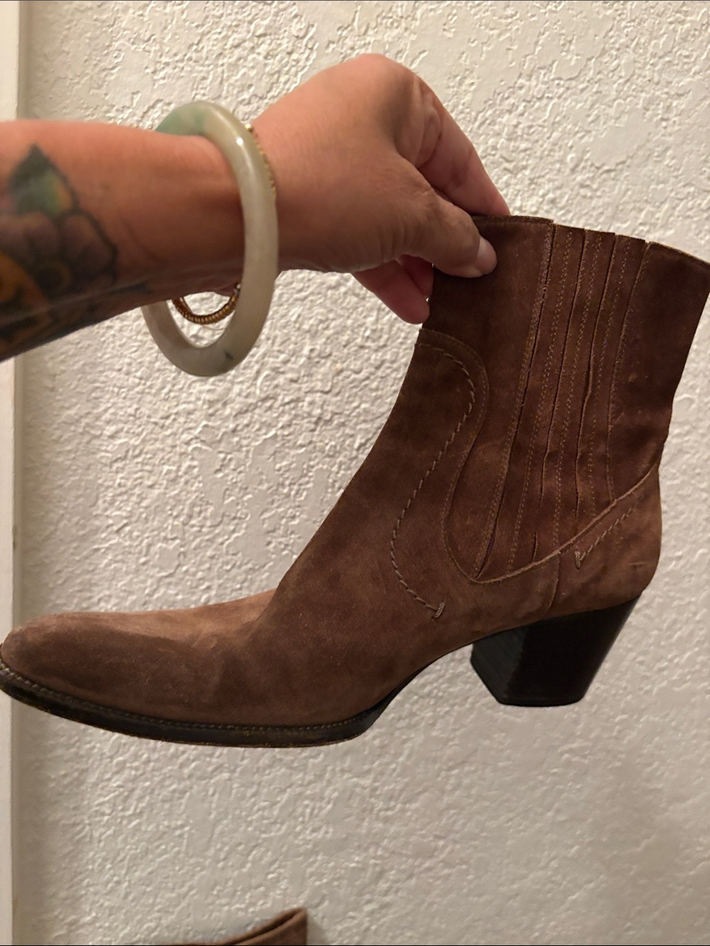 Duccio del duca  Brown Suede Ankle 37 Italy